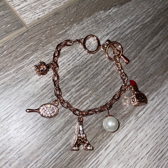 ROSE GOLD CHARM BRACELET - Picture 1 of 3